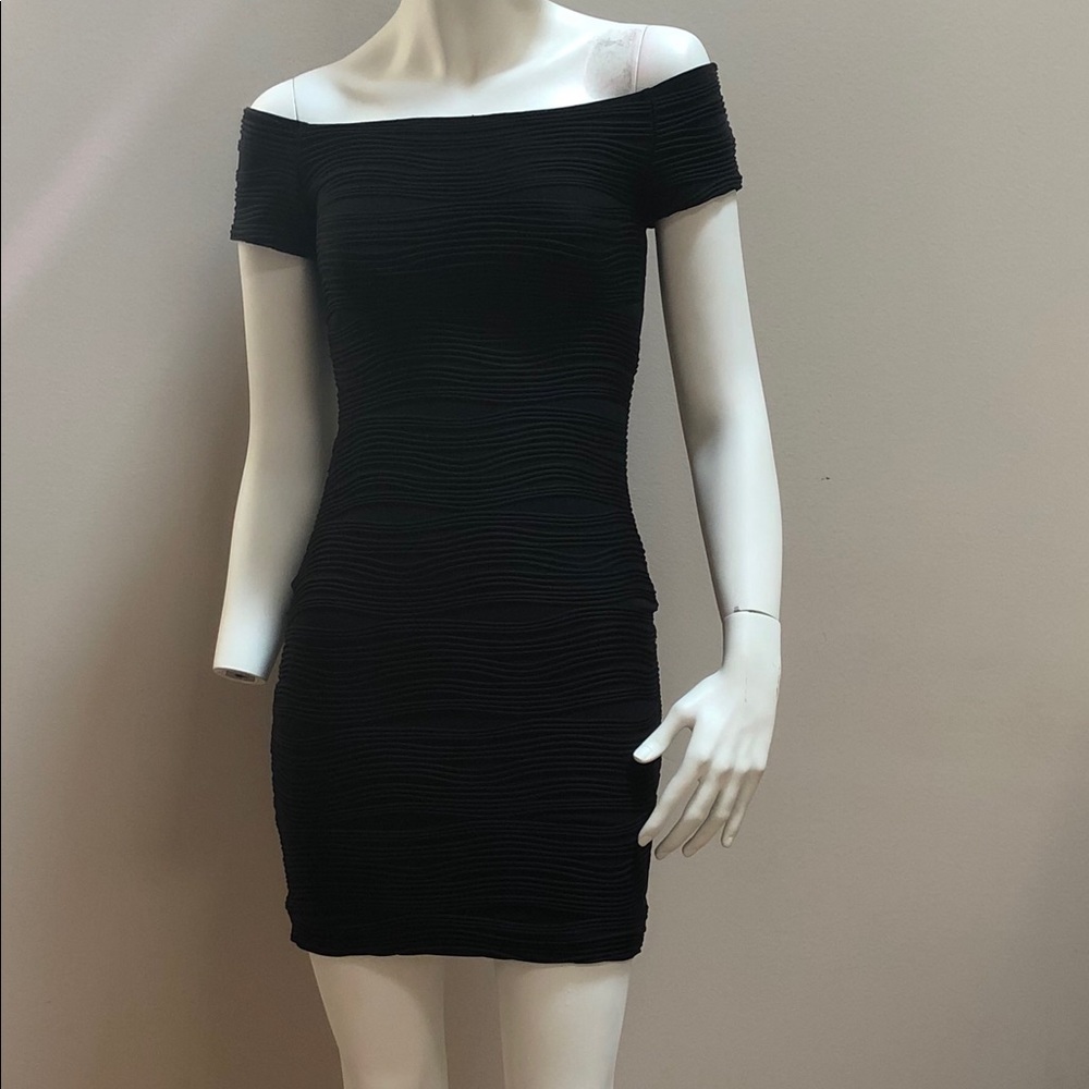 Woman’s black dress
